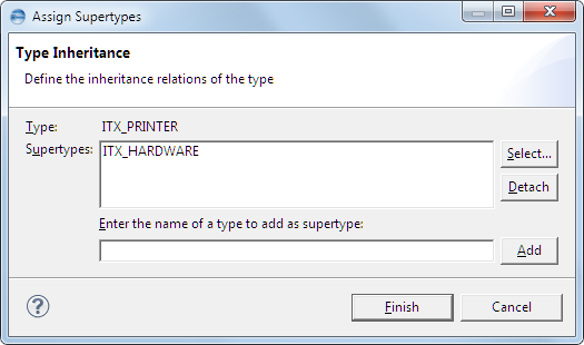 This image shows the Assign Supertypes dialog.