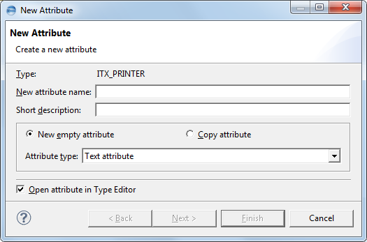 This image shows the New Attribute dialog.
