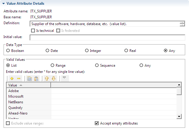 This image shows the Value Attribute Details panel.