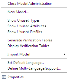 This image shows the context menu for databases.