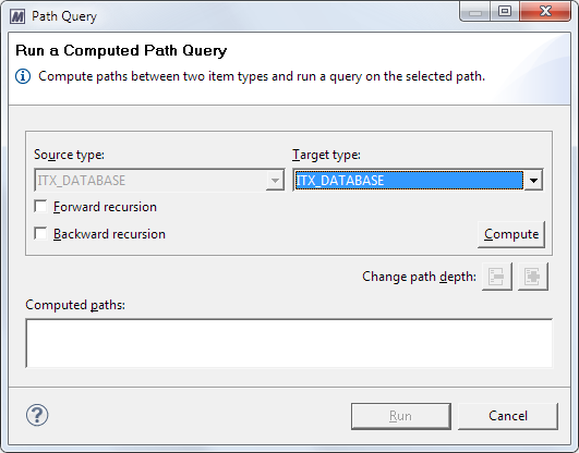This image shows the Run a Computed Path Query page.