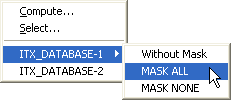 This image shows the query path entry to be run with mask option.